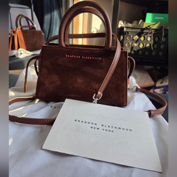 Brandon Blackwood Arlen in Brown Suede with Silver Hardware - Picture 8 of 11